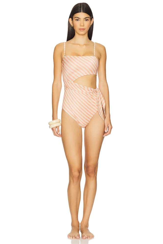 Cascadian Scarf Tie One Piece Swimsuit