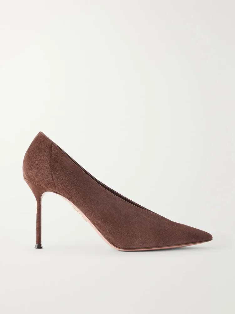 Voltaire 85 Suede Pumps
