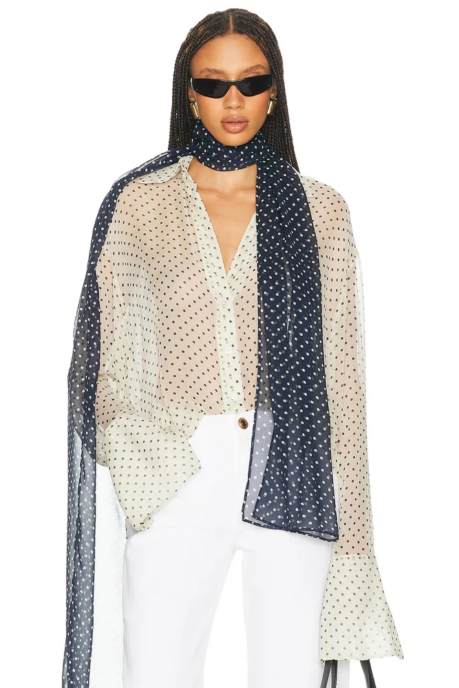 The Relaxed Shirt in Silk Chiffon