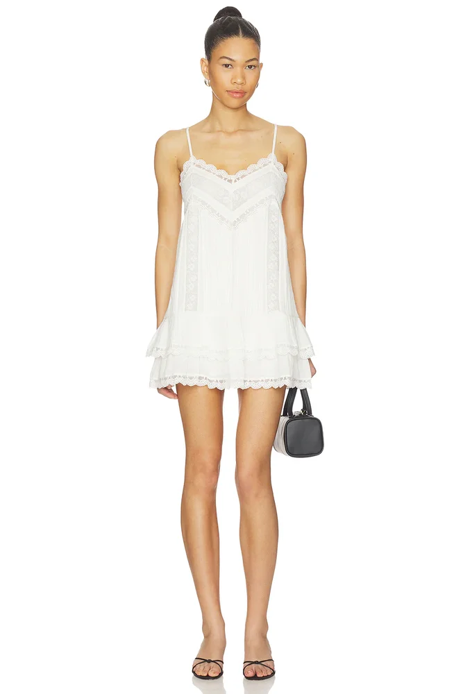 Lace Detail Mini Dress
