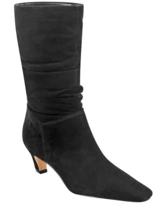 Women's Dalores Suede Slouch Kitten Heel Boots