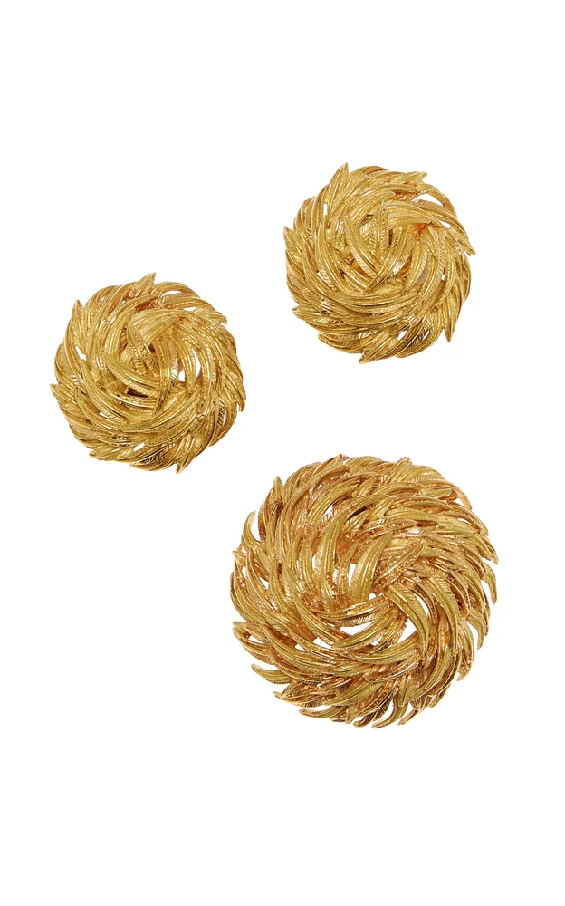 Vintage Hermès Earring and Brooch Set