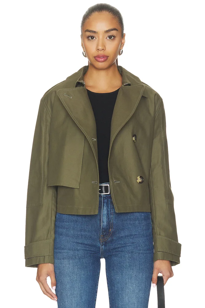 Jamie Cropped Trench