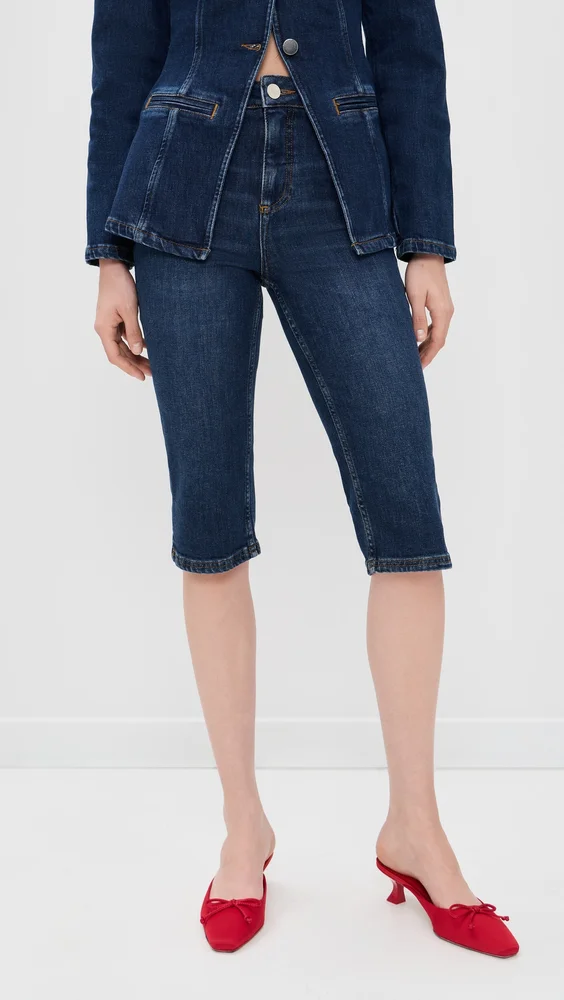 Gracey Denim Peddle Pusher Capris