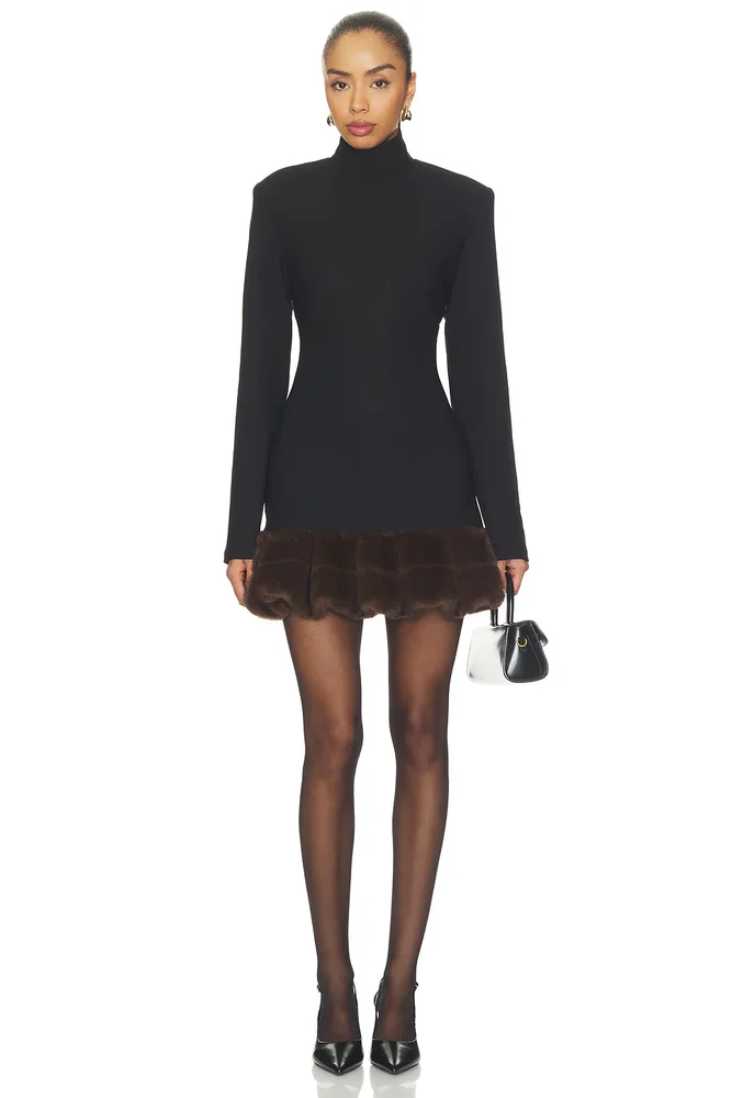 Longsleeve Mini Peplum Dress