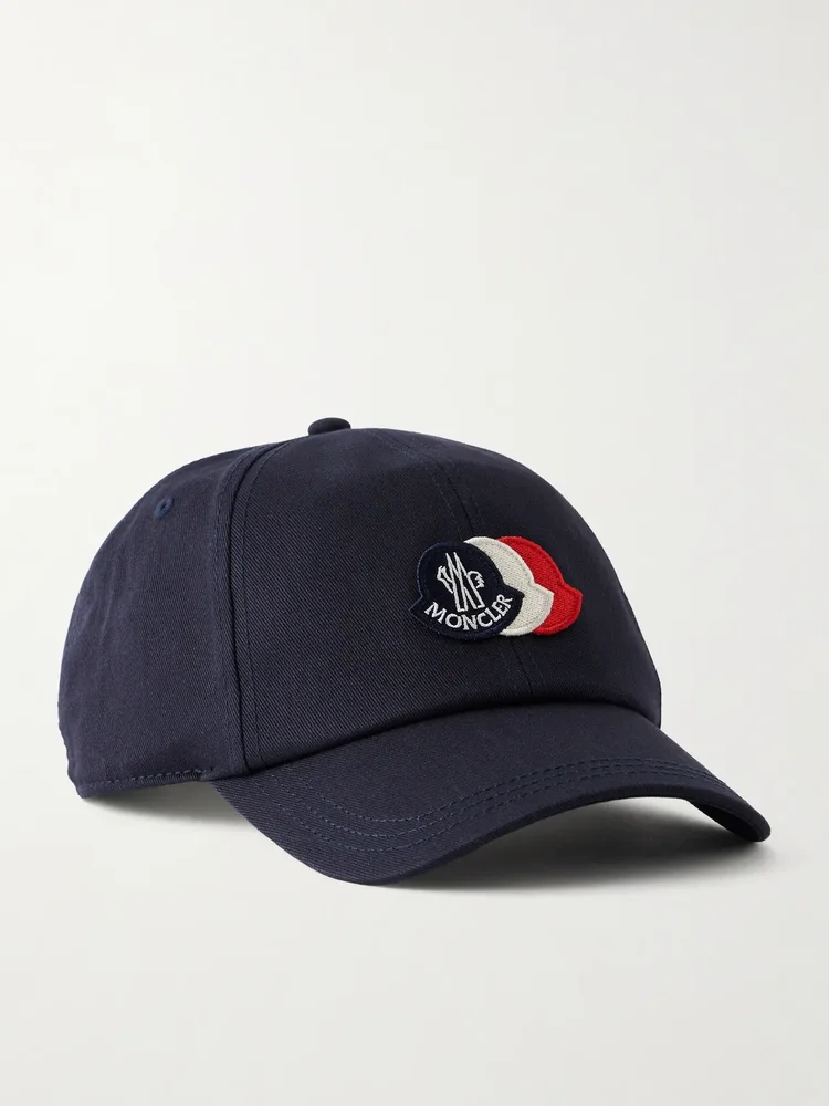 Logo-Appliquéd Cotton-Twill Baseball Cap