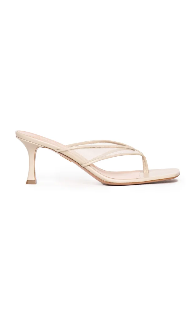 Seline Mesh Kitten Heel Sandals