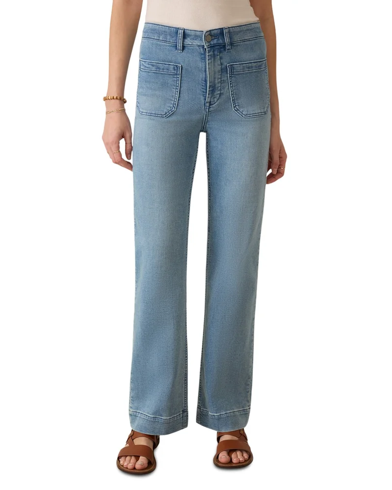 Stretch Terry Patch Pocket Ankle Pants in Eastern Shore