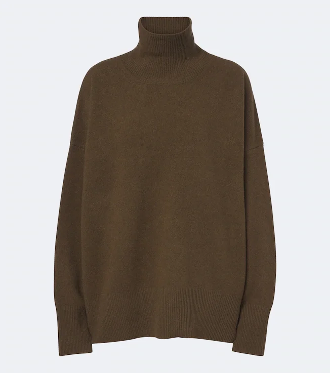 Wool turtleneck sweater
