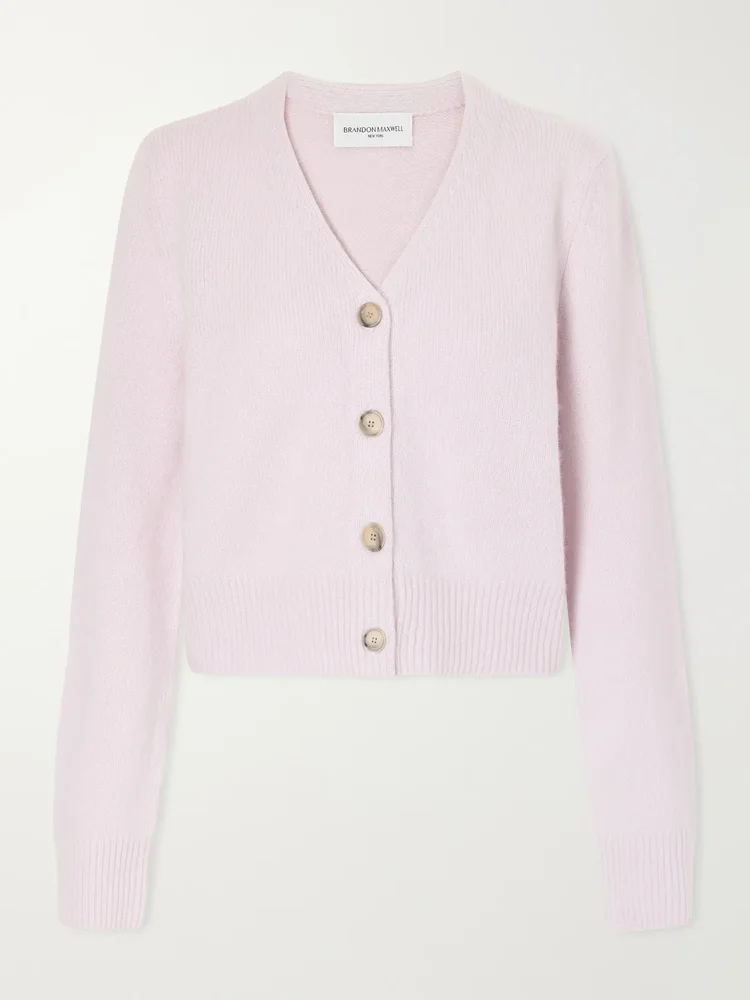 The Sloane silk and cashmere-blend knitted cardigan