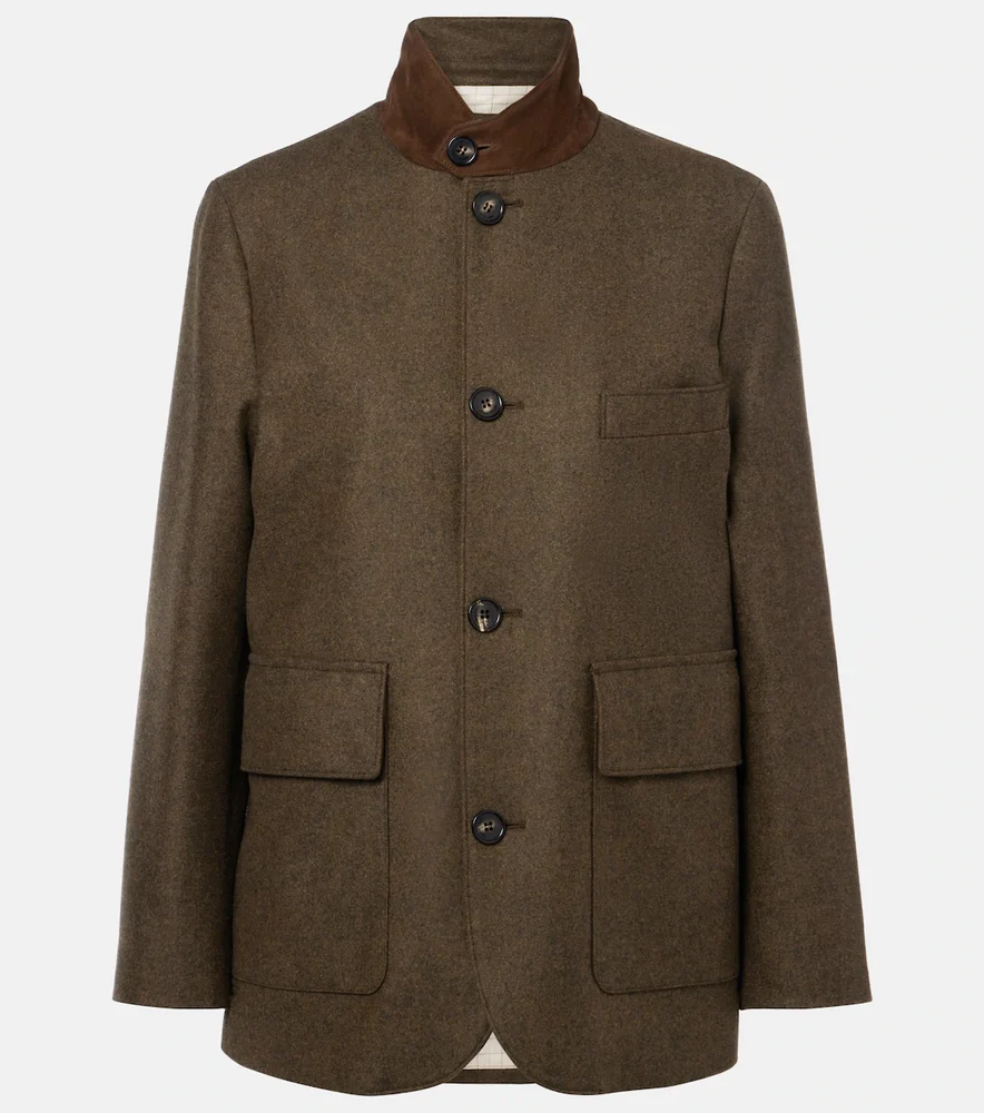 Wool and cashmere jacket