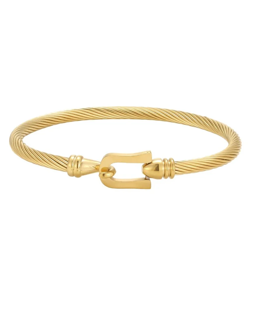 Gold-Tone Chunky Cable Twist Bracelet