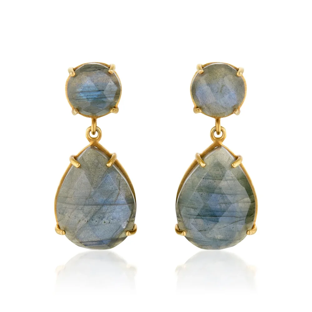 Lennox Earrings | Labradorite