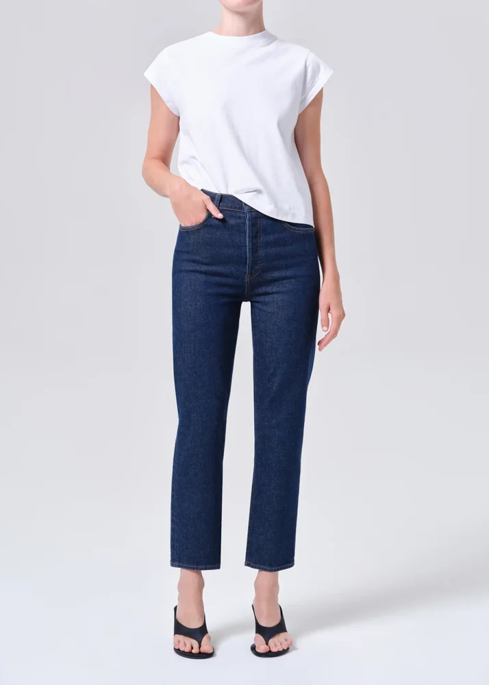 90's Pinch Waist Crop (Comfort Stretch) in Reissue
