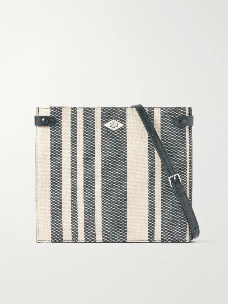 Stowaway Striped Canvas Shoulder Bag