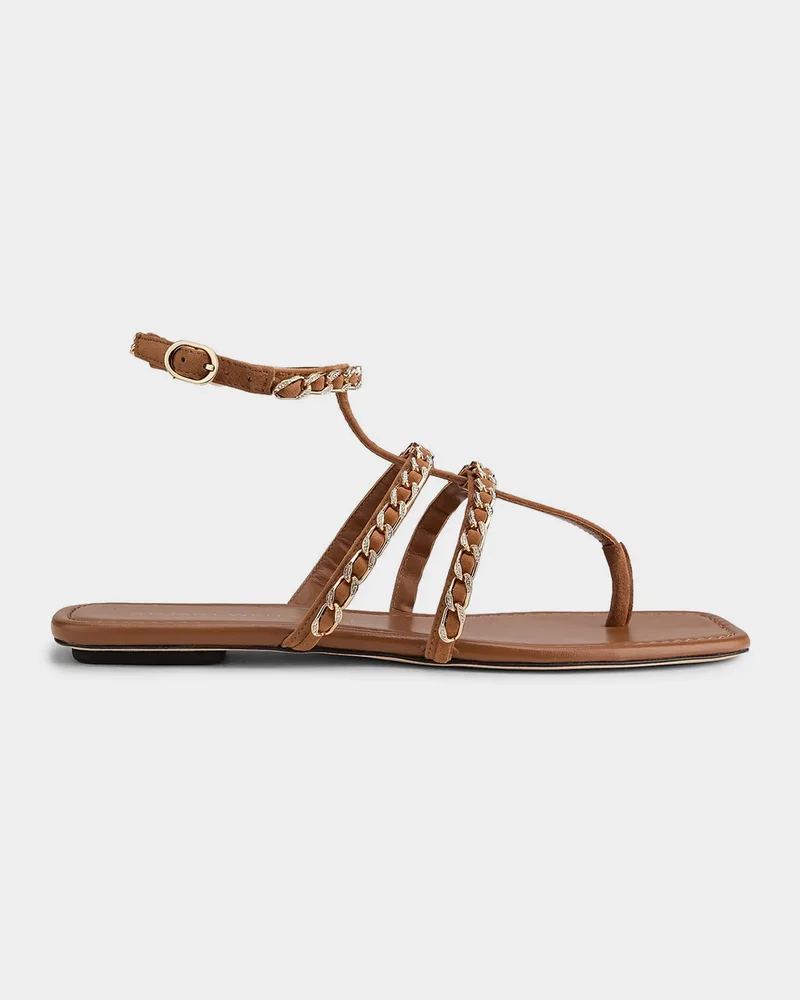 Soluxe Crystal Suede Sandals
