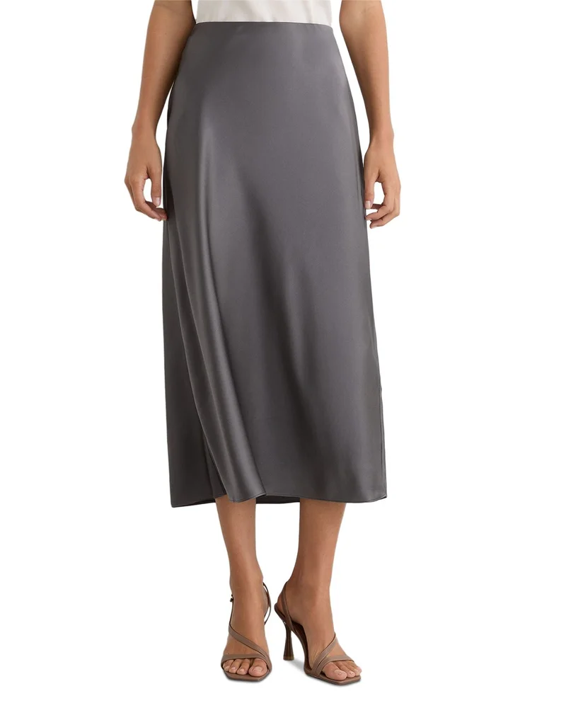 Sofia Silk Midi Skirt