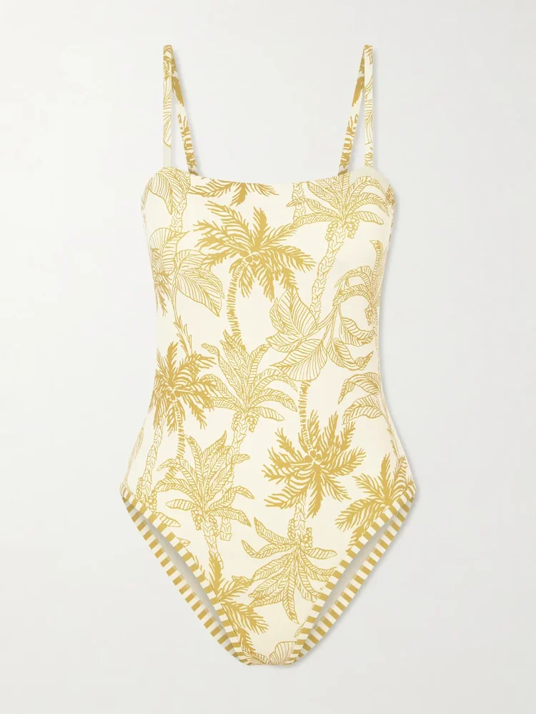 Tropical printed swimsuit