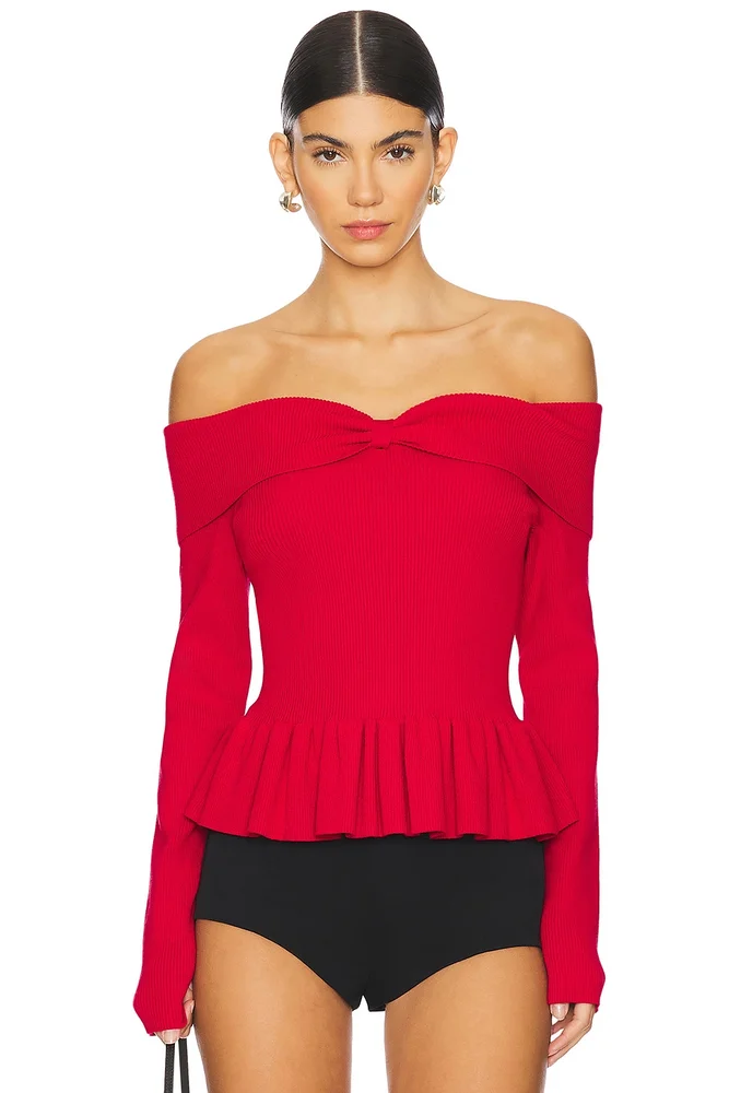 Morgan Off Shoulder Peplum Top
