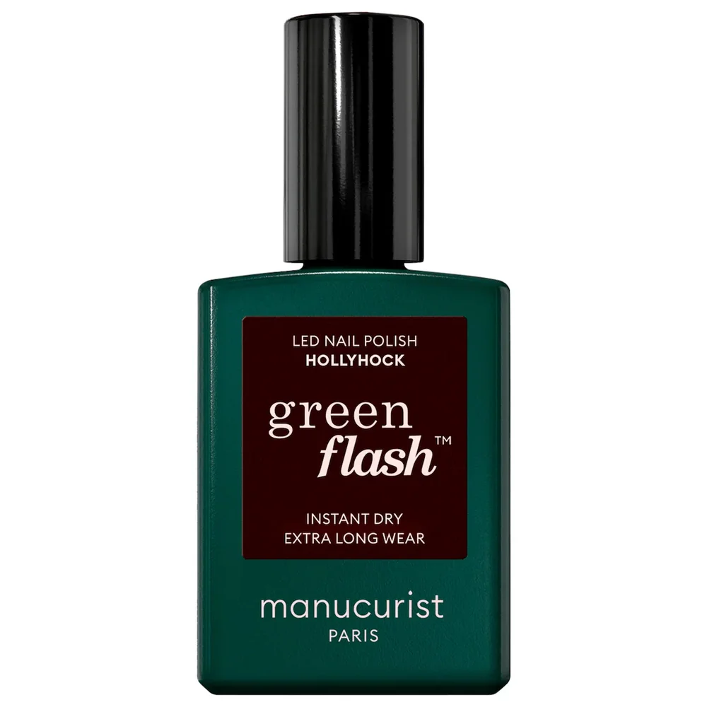 Green Flash LED Gel Nail Polish Color, Non-Toxic Nail Polish in Hollyhock