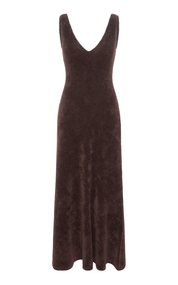 Lady Hall Cashmere-Silk Maxi Dress