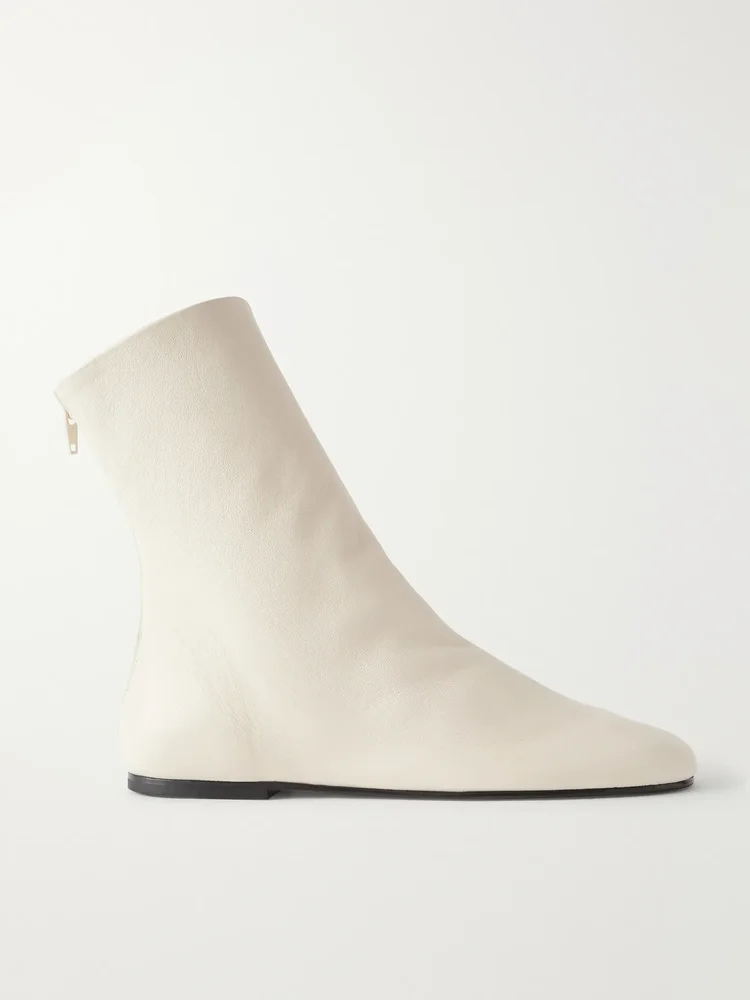 Leather ankle-boots