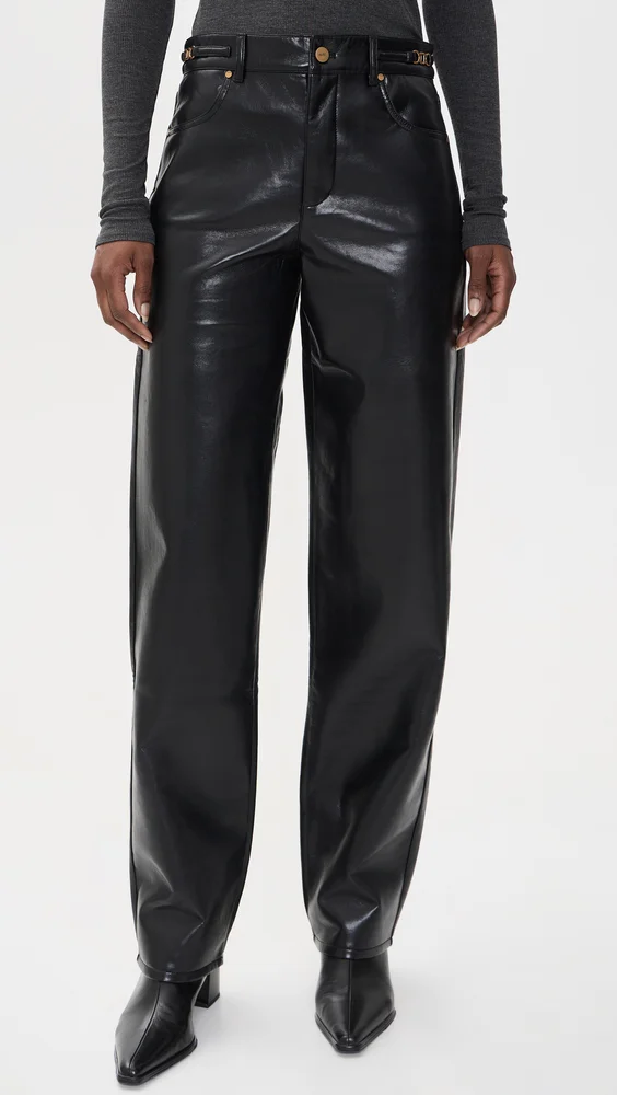 Emilie Leather Blend Pants 31"