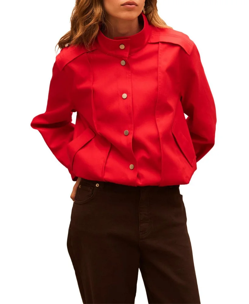Women's Funnel Neck Bomber Jacket