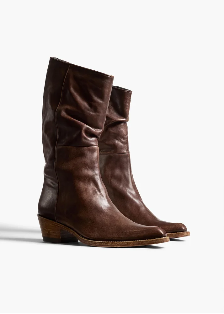 Clive Boot in Dark Brown Leather