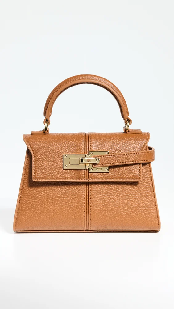Elise Faux Leather Top Handle Bag