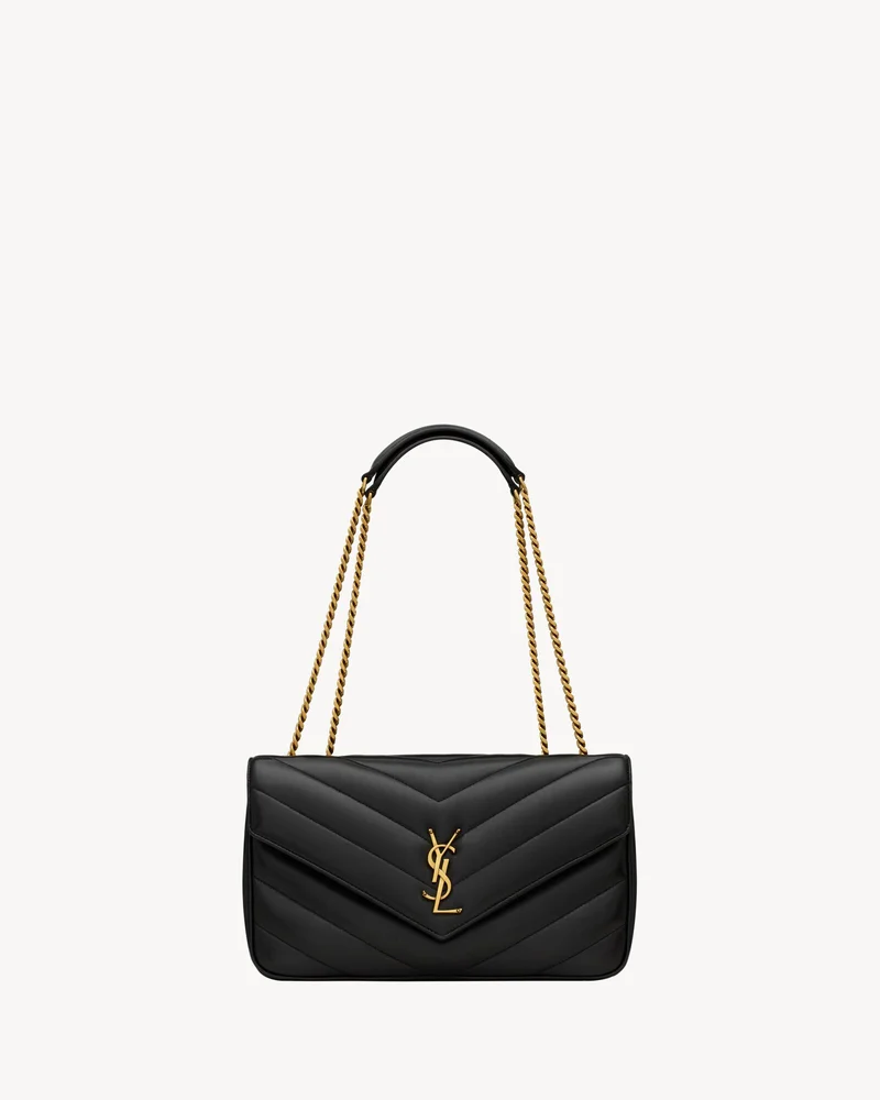 Loulou Medium in Matelassé Lambskin (Black)