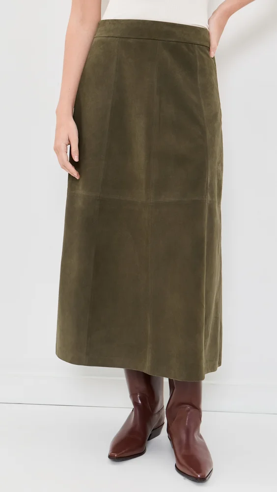 Suede Wolfe Skirt