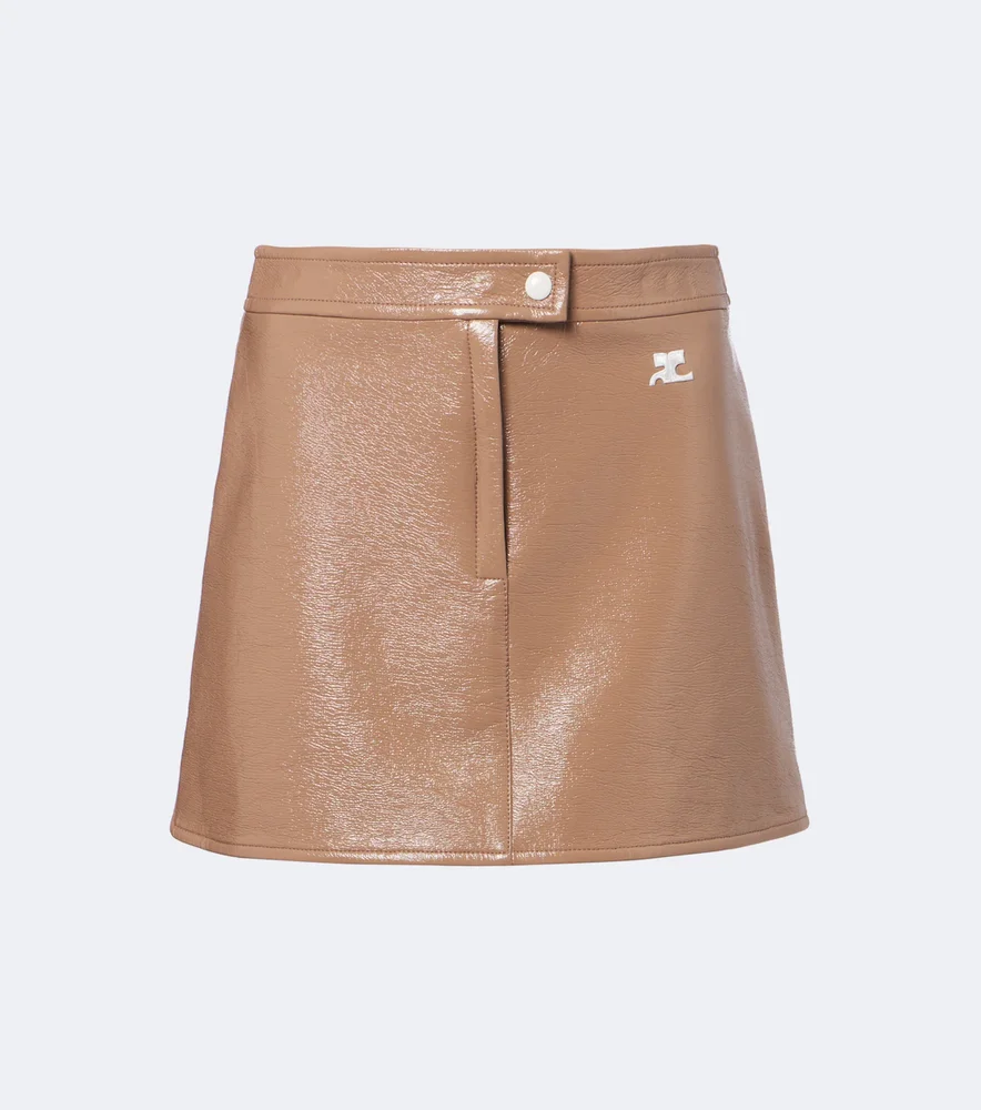 Reedition vinyl miniskirt