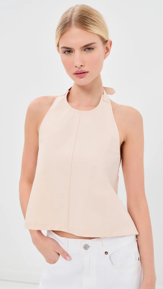 Clean Backless Halter Top
