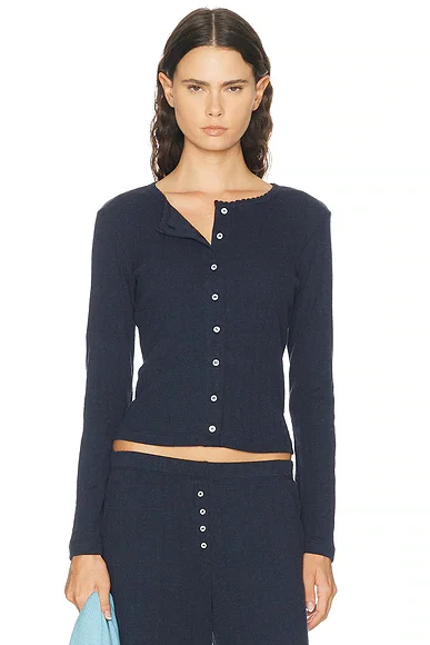 Pointelle Classic Cardigan