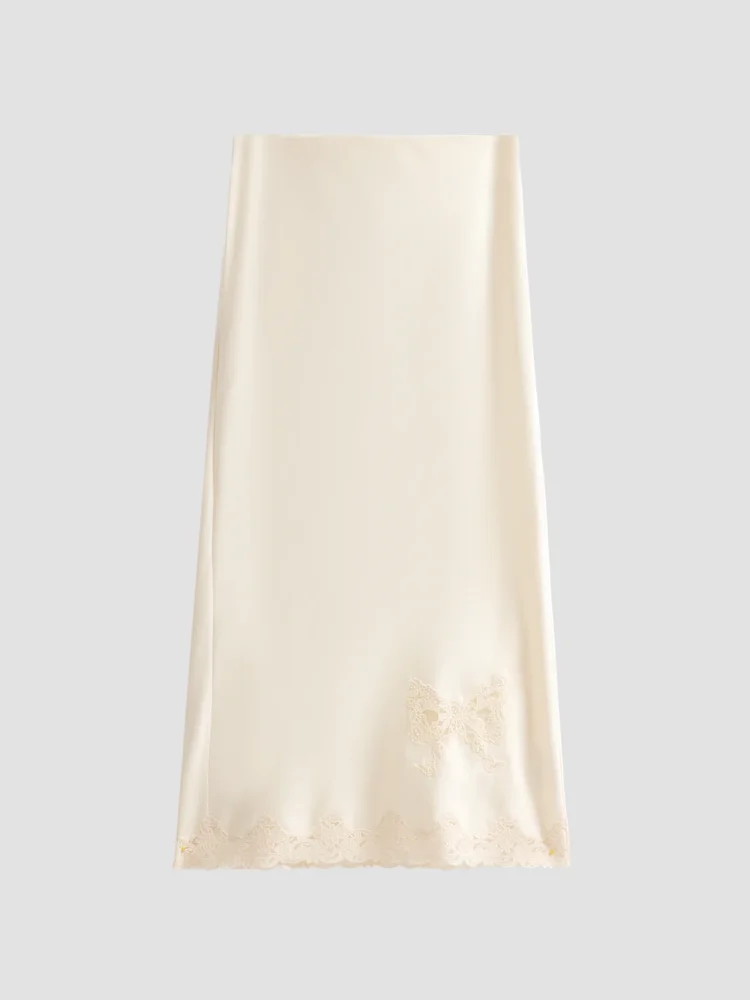 Avelaine Midi Slip Skirt