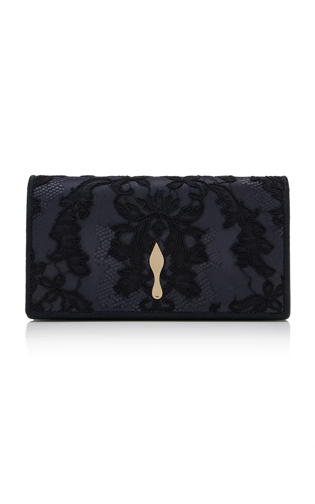 Bettina Satin Lace Clutch