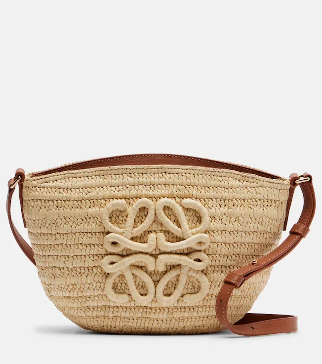 Paula's Ibiza Eclipse raffia crossbody bag