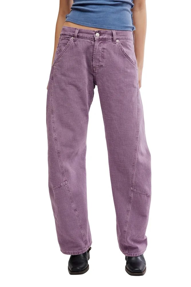 We The Free Highland Low Rise Bowed Leg Jeans