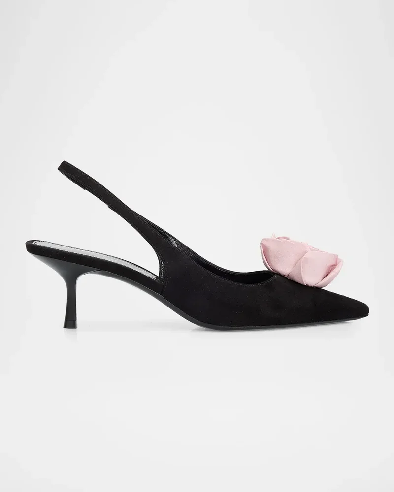 Paloma Rose 50MM Suede Slingback Pumps