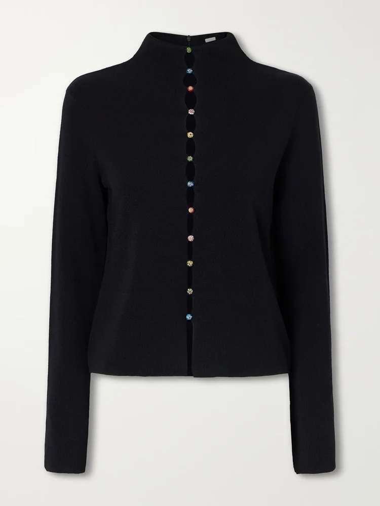marianne crepe cardigan