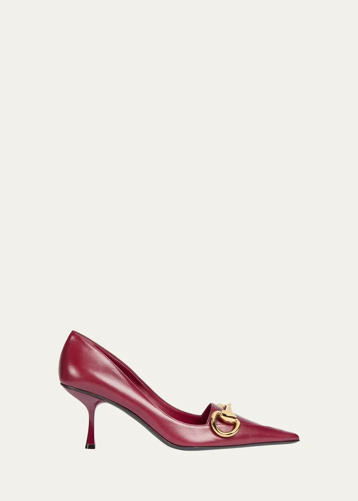 75mm Boulevard Leather Pumps