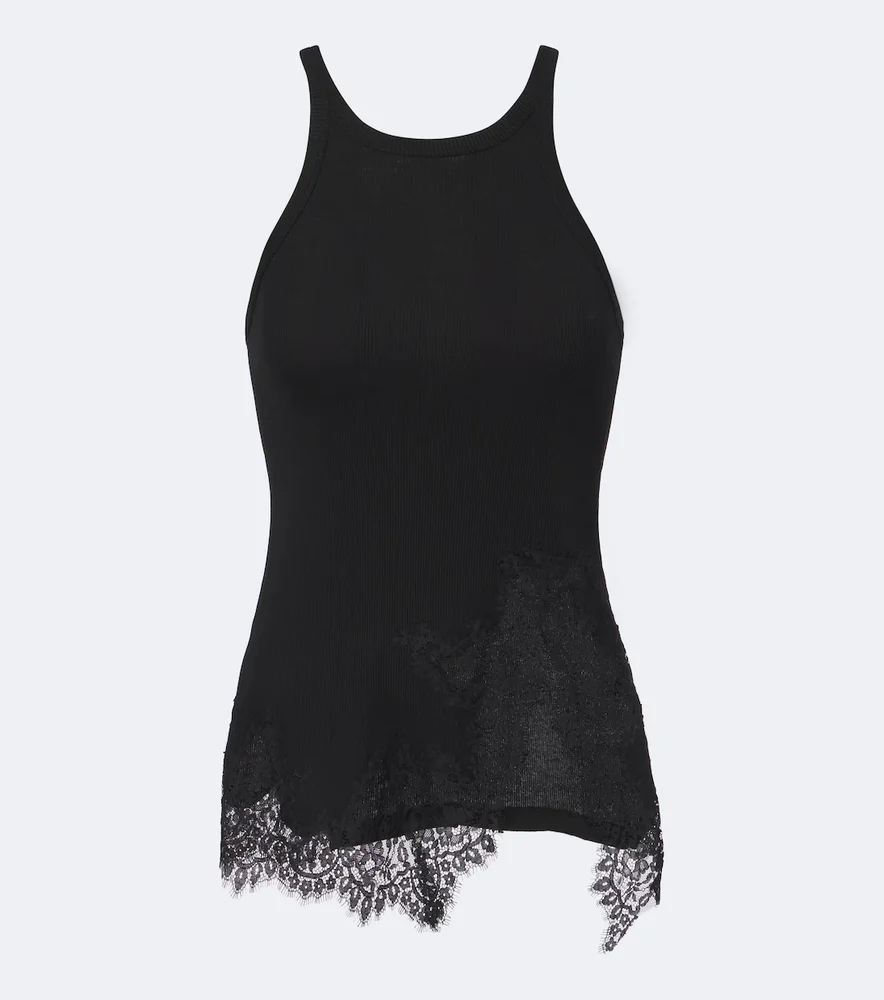 Pure Sleekness ribbed-knit cotton top