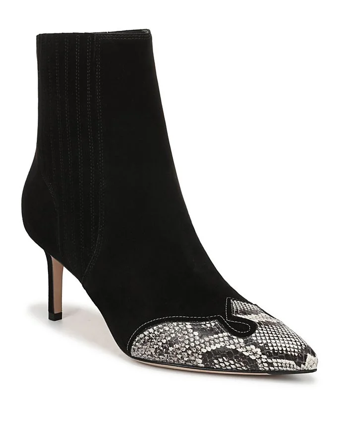 Women's Lisa Western Mid Heel Ankle Boots