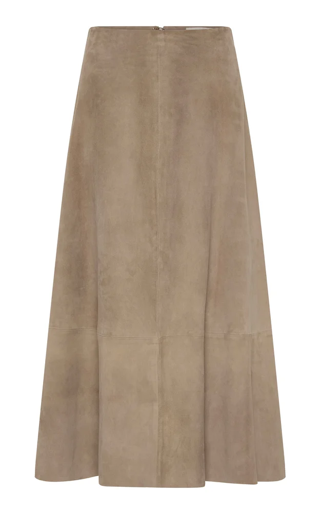 Suede Circle Skirt