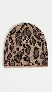 Leopard Knit Beanie