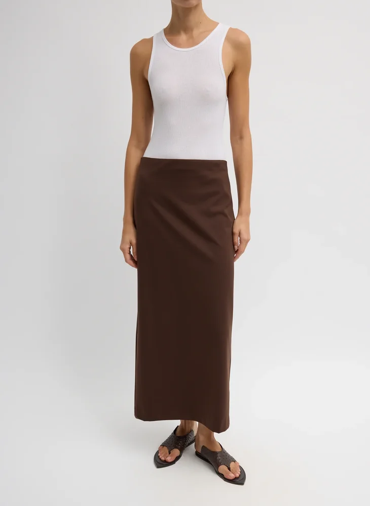 Circular Fine Rib T-Shirt Tank