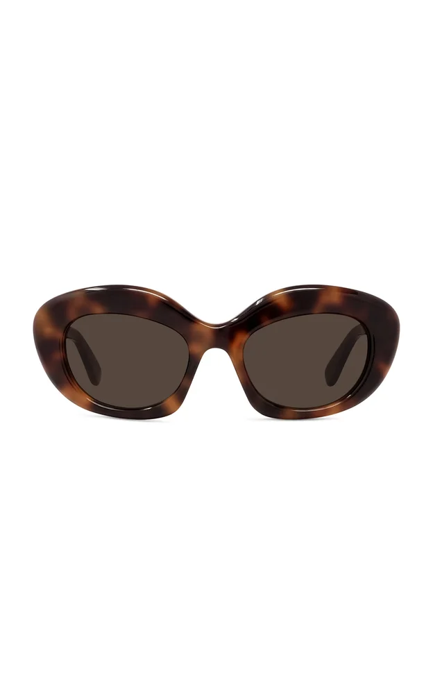 Curvy Cat-Eye Acetate Sunglasses