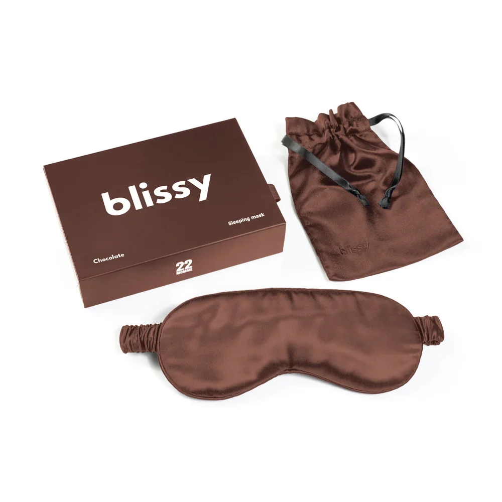 Silk Sleep Mask - Chocolate