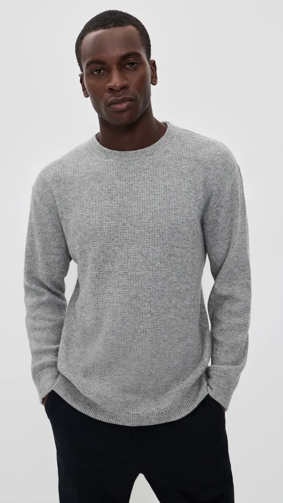 Rest Day Waffle Crewneck Sweatshirt